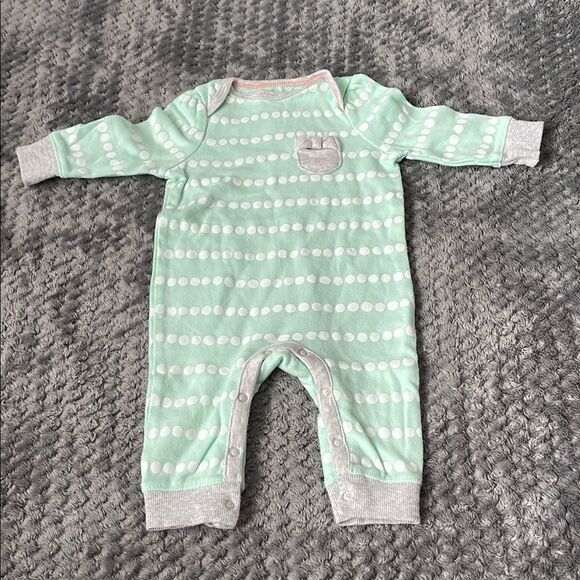 ❤️Carter's Baby Gap Onesie Pajamas Set with Floral and Polka Designs 0-3months - Picture 2 of 10
